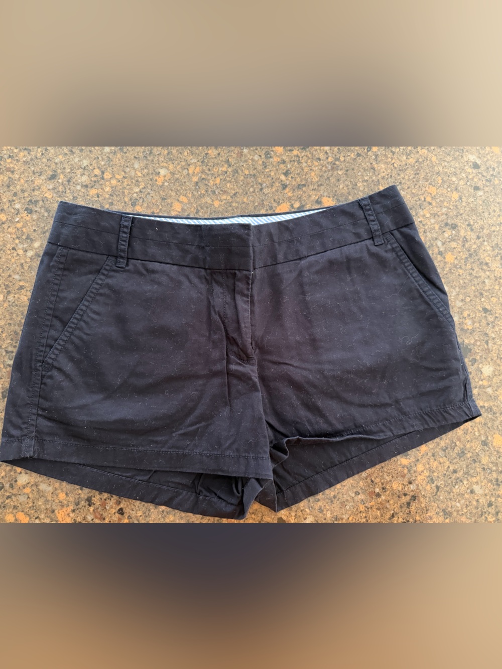J. Crew Navy Blue Women's Cotton Blend Shorts